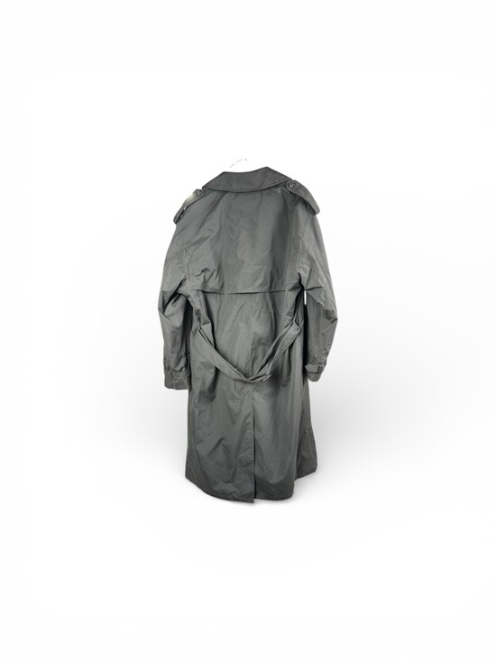 London Fog Dbl-Breasted Trench Classic Coat Zip-Out Liner Men 40R Charcoal Grey - Picture 2 of 13